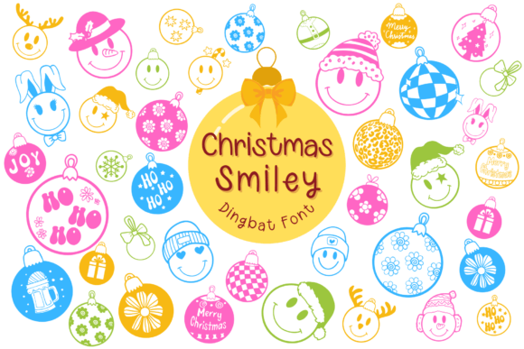 Christmas Smiley Dingbats: Adding Festive Charm to Your Designs