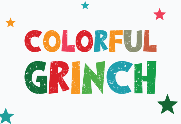 Colorful Grinch Font: Festive Typography for Holiday Designs