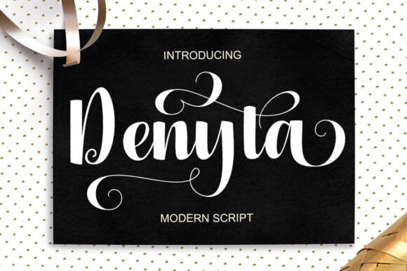 Denyta: A Modern Script Font with Artistic Flair