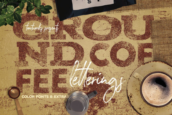 Ground Coffee Letterings: A Warm, Handcrafted Font for Creative Projects