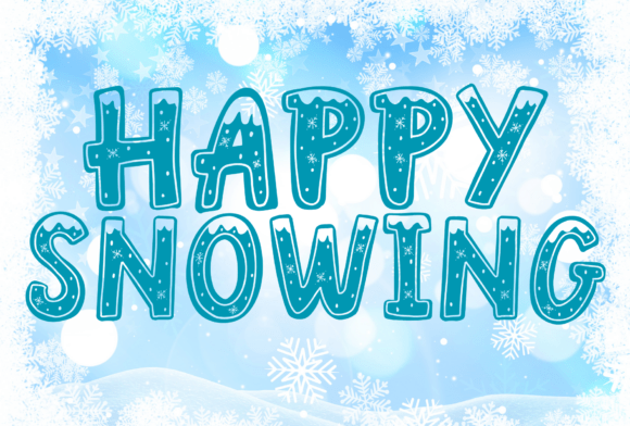 Happy Snowing: The Festive Font That Brings Winter Magic to Your Designs