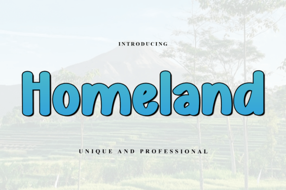Homeland: A Bold Typeface for Playful, Kid-Friendly Branding