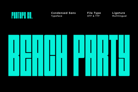 Make Waves with the Beach Party Display Typeface