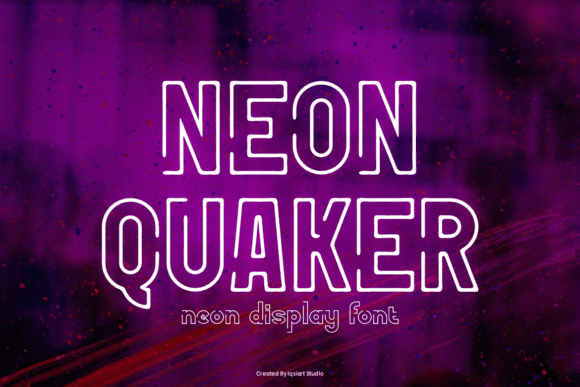 Neon Quaker: Ignite Your Design with Electric Glow