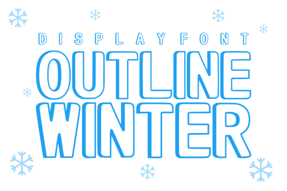 Outline Winter: A Light, Airy Font for Bold Seasonal Designs