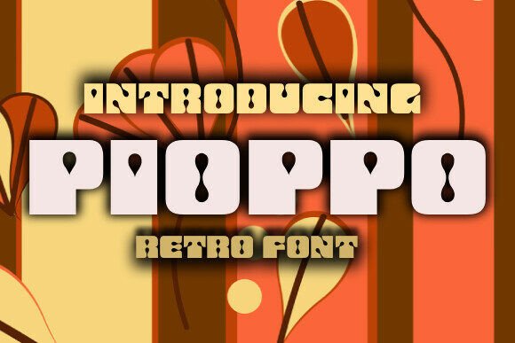 Pioppo: A 70s-Inspired Typeface for Bold Visuals