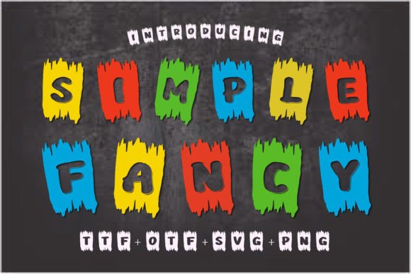 Simple Fancy: The Colorful Font That Brings Joy to Every Design