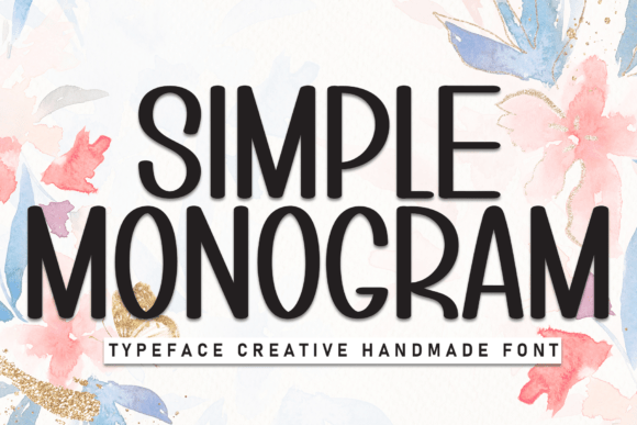 Simple Monogram: A Handwritten Font That Brings Joy to Your Designs