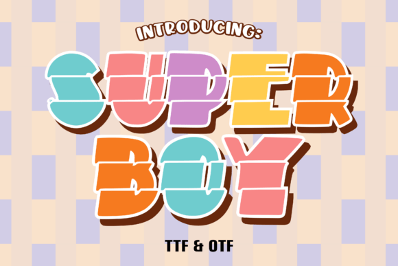 Super Boy: A Playful Typeface for Vibrant Designs