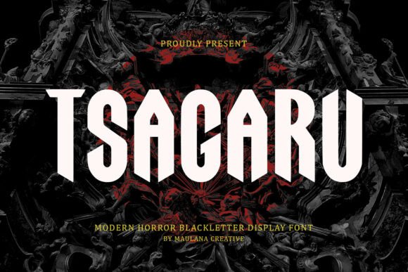 Tsagaru: The Modern Horror Font for Dark Branding
