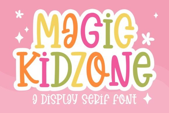 Unleashing Playful Branding with Magic Kidzone Serif Font